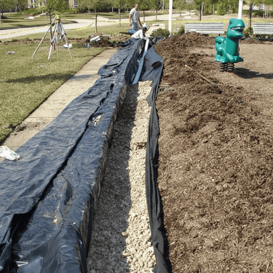 Black GTM100 Woven Geotextile Membrane 100gsm