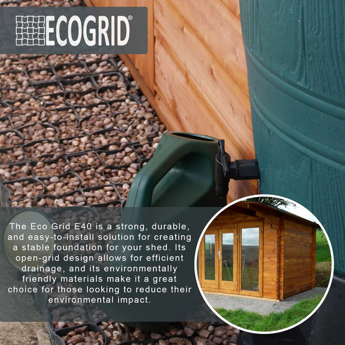 EcoGrid Shed Base Kits - Garden Shed Base with Weed Membrane