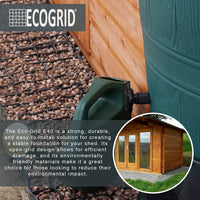 EcoGrid Shed Base Kits - Garden Shed Base with Weed Membrane