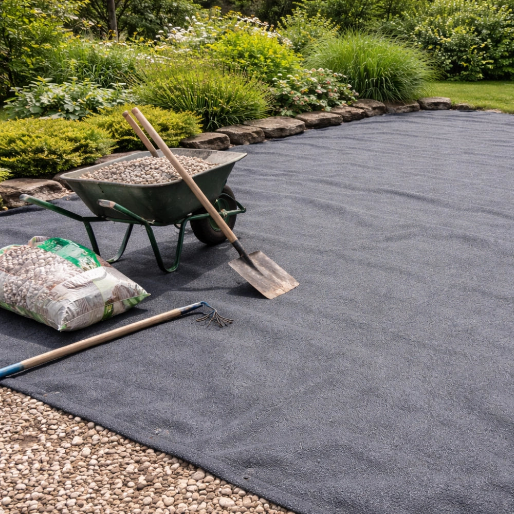 Black Non-Woven Geotextile Membrane 350gsm – Heavy Duty Drainage Fabric