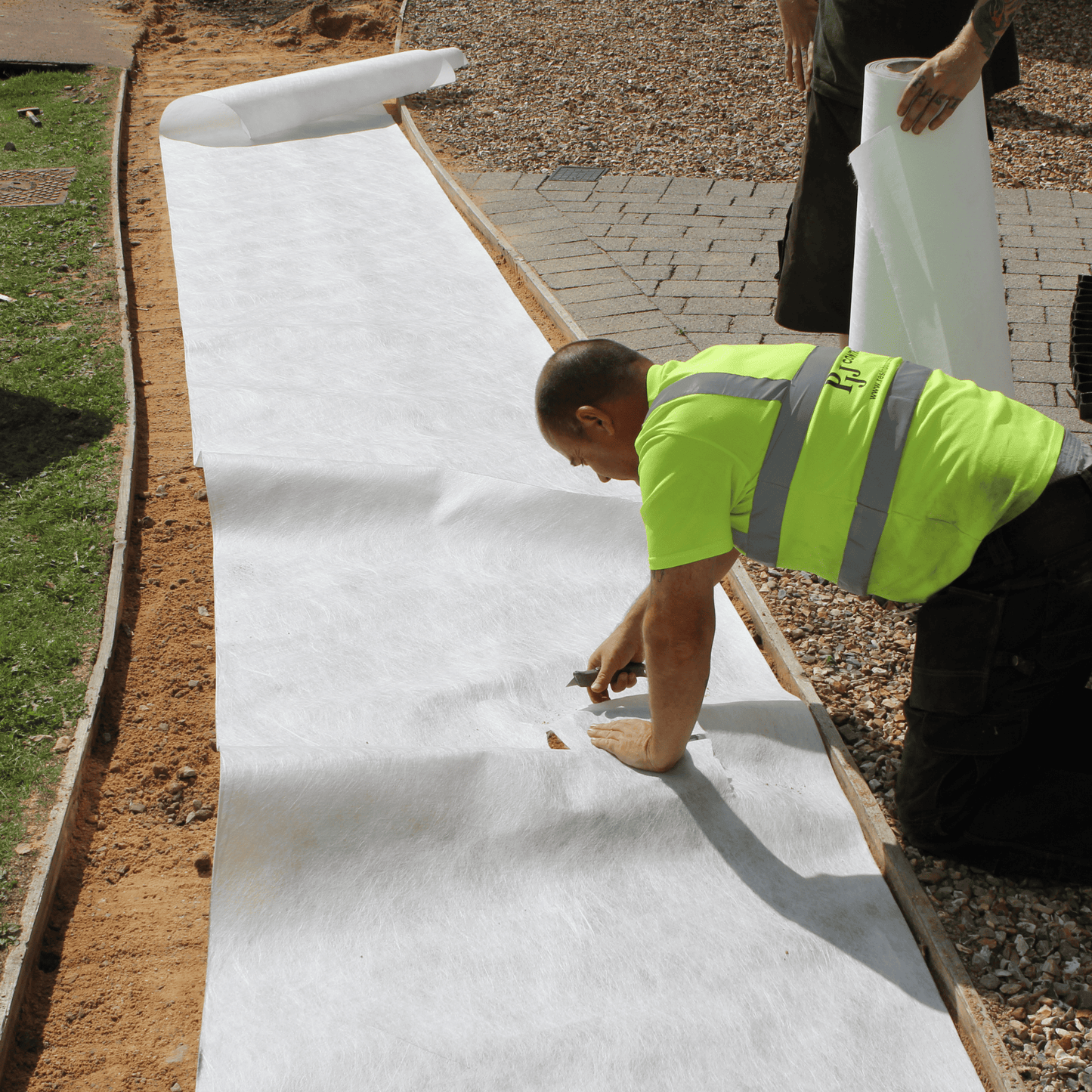 TNW1100 White Non-Woven Geotextile Membrane 100gsm