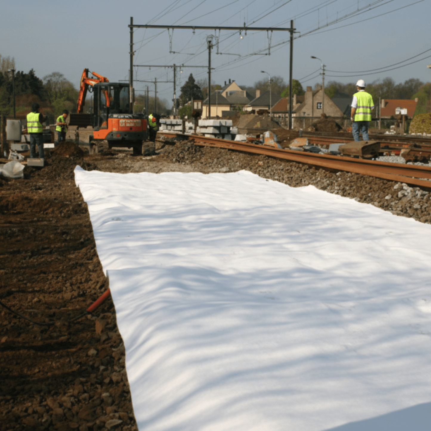 TNW1100 White Non-Woven Geotextile Membrane 100gsm