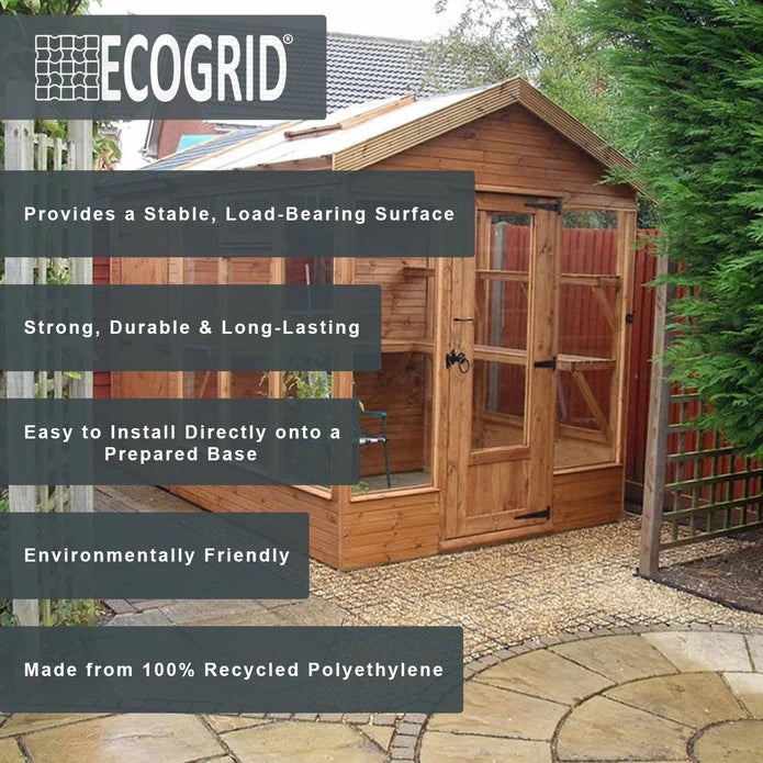 EcoGrid Shed Base Kits - Garden Shed Base with Weed Membrane
