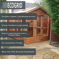 EcoGrid Shed Base Kits - Garden Shed Base with Weed Membrane