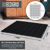 EcoGrid Shed Base Kits - Garden Shed Base with Weed Membrane
