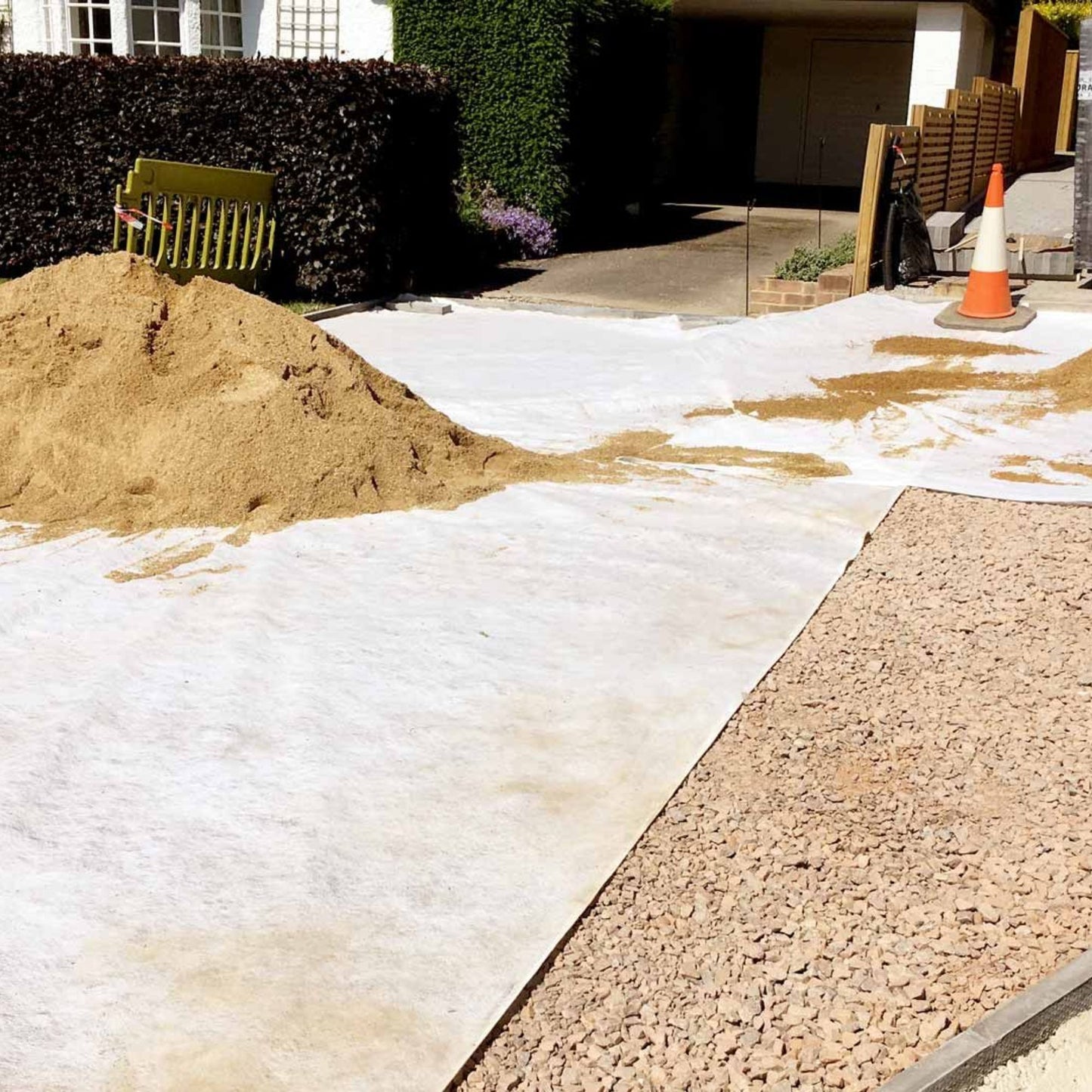 SNW40 White Non-Woven Geotextile Membrane 300gsm